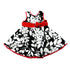 Black White Leaves Sleeveless Cotton Dress Girls S-XL - SophiasStyle.com